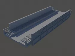 Straight bridge in N scale, modulable length