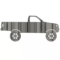 Tacoma Flip Art - Lifted Single Cab 1st Gen