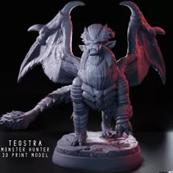 Teostra - Monster Hunter - 3D Fan Art -