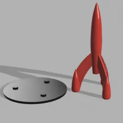 Tintin's rocket/ Tintin's rocket