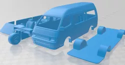 Toyota Hiace Commuter 1992 Printable Van