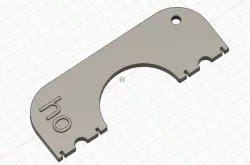 Track gauge for HO train