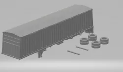 Trailer grain bulk carrier hauler truck