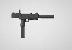 Uzi Core Deluxe - 1:12 Action Figure Weapon