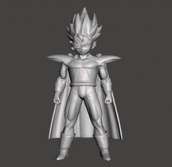 Vegeta Kid 3D Model