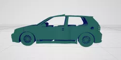 Volkswagen R-32 Logo & Silhouette