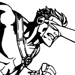 WALL ART, XMEN, MARVEL COMICS, CICLOPE, CYCLOPS, SCOTT "SLIM" SUMMERS