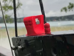 Whisper foiling catamaran ride height adjustment knob