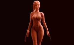 X-Men X-23 Femme Fatale Statue Naked 3D Print STL Files Download file sexy figure digital pattern 3D printing nude figurine
