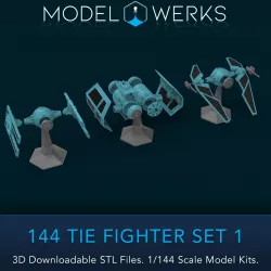1/144 Scale Tie Fighter Set 1