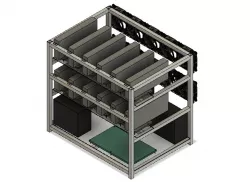 12 GPU mining rig frame