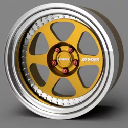 19" 1/24 Work Meister L1 wheels + tires