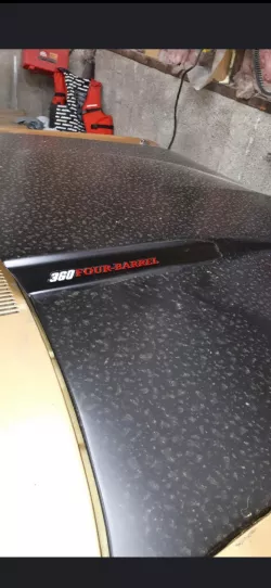 1974 dodge 360 hood emblem