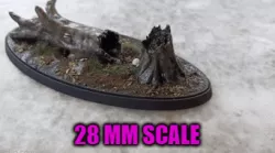 28mm Fallen Tree Terrain Scenery