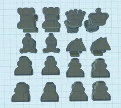 2D 3D Chess set