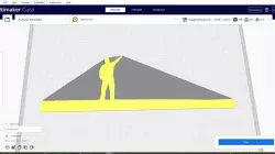 2D Silhouette/Stencil Man Pointing