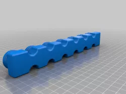 7 Day pill organizer, using plastic Coke bottle caps