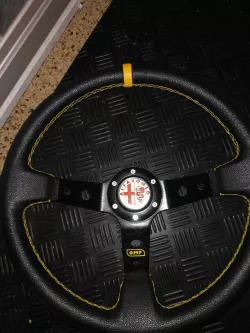 ALFA ROMEO STEERING WHEEL EMBLEM / ALFA ROMEO EMBLEM STEERING WHEEL