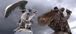 Angel and Demon statue 2 designs