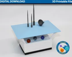 Announcer's Stand for Marble Sports Racing System - A Modular Marble Racetrack Toy - STEM Toy