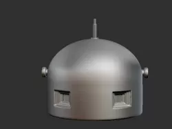 armored loche GFM (Guet-Fusil Mitrailleur) 3 slots of the Maginot Line for Reibel machine gun and periscope