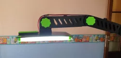 Articulated lamp Heliox 90° led tray