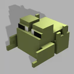 Articulated Minecraft Frog