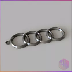 AUDI LOGO KEY RING V1