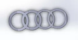 audi model logo illusion
