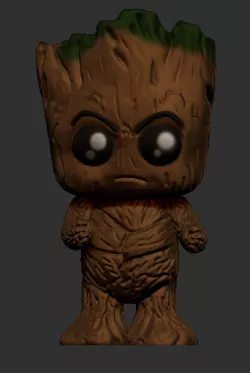 Baby groot angry flowerpot