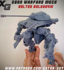 Bolted Bolshevik For Print over 100mm 3D print model