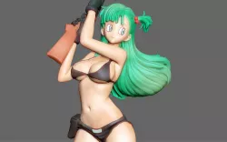 BULMA SEXY VERSION STATUE DRAGONBALL ANIME ANIMATION GIRL 3D PRINT