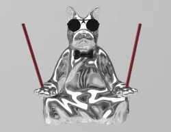 BUTLER DOG ZEN DECO DESIGN BULLDOG SUPPORT INCENSE