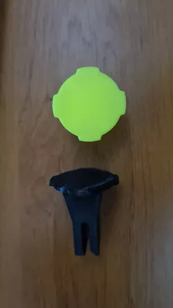 Car mount on Q.L. compatible headset.