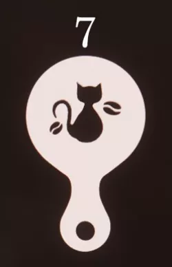 CAT COFFEE STENCIL