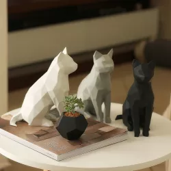 Cat Siting Geometric