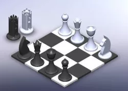 Chess game for children / beginner / initiation