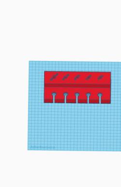 Pegboard holder for Narex chisels by andrewwillis, Download free STL model