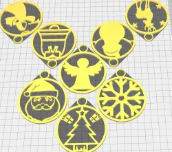 Christmas Spheres, 12 Models