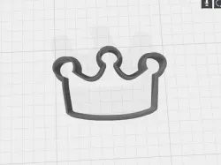 Crown cookie cutter