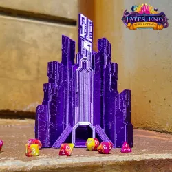 Cyberpunk City Dice Tower - SUPPORT FREE!