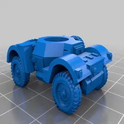Daimler armoured car with Littlejohn adaptor