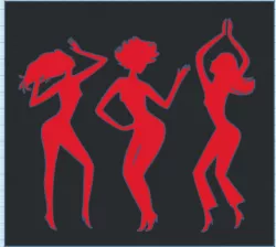 DANCING GIRLS 3D TABLE