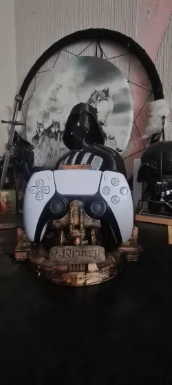 DARTH VADER PS5 PS4 CONTROLLER HOLDER MODEL KENOBI STARWARS DISNEY 3D PRINT