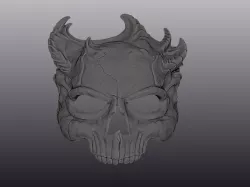 Demonic skull mask