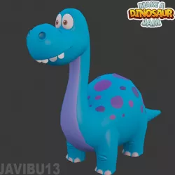 Diplodocus - Cartoon Style - 3D Print - Dinomei