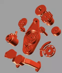 Drag Engine Jesel front belt drive magneto balancer water pump