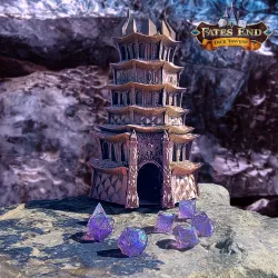 Drow Dice Tower - SUPPORT FREE!
