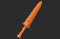 Dwarven Dagger Skyrim Life Size Prop STL