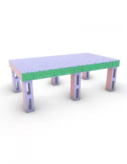 DXF LASER CUT FILES - WELDING TABLE 2200X1200X150